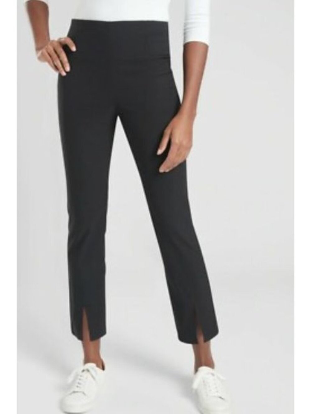 ATHLETA wander slim straight crop in black size 0